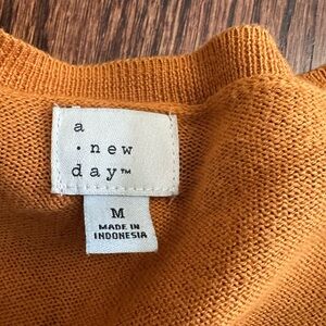 A New Day Golden Knit Top